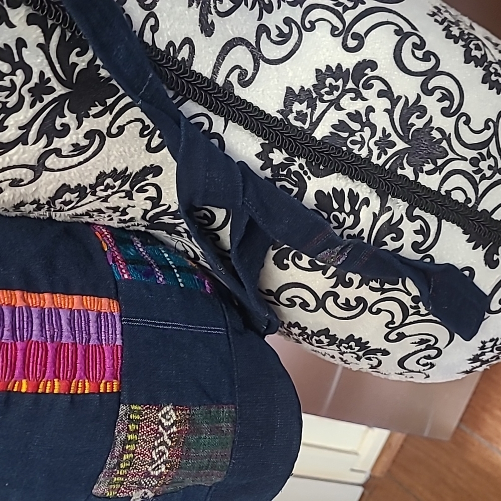 Denim Unity Patchwork Sling Backpack - image 3